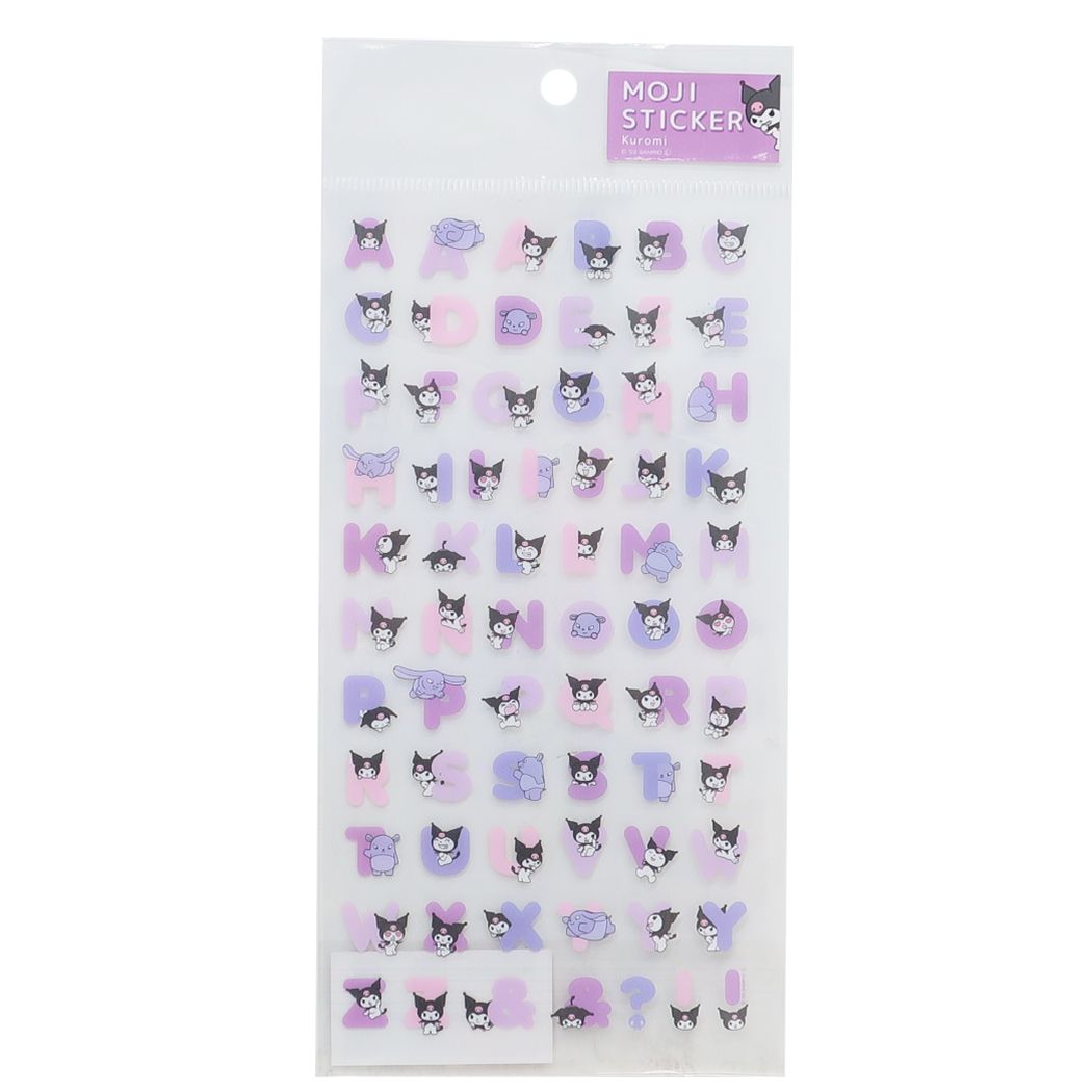 クロミ グッズ シールシート サンリオ キャラクター 文字ステッカー