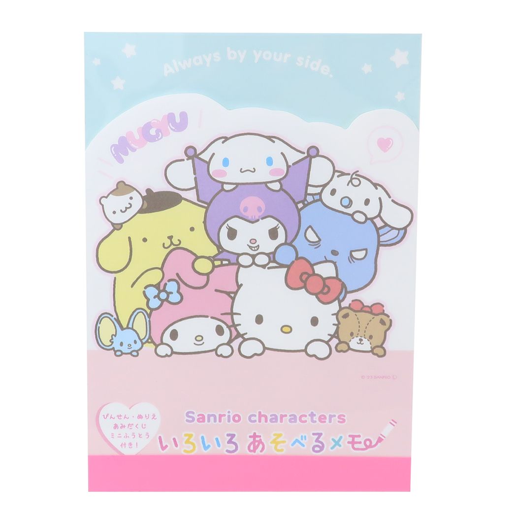 いろいろあそべるメモ A6 サンリオキャラクターズ メモ帳 サンリオ ティーズファクトリー むぎゅっと