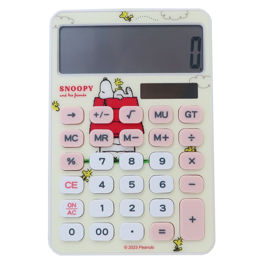 スヌーピー グッズ 電卓 キャラクター 電卓 ドッグハウス
