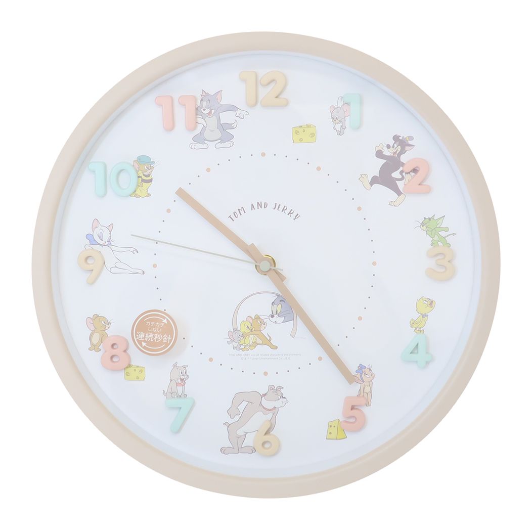 トム&ジェリー グッズ 壁掛け時計 キャラクター アイコンウォールクロック なかまたち