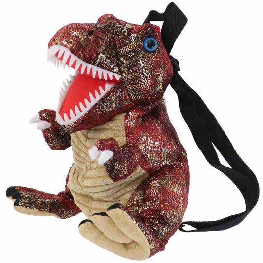 デイパック ぬいぐるみリュック レッドラメ 恐竜 ユニック プレゼント 男の子 女の子 ギフト
