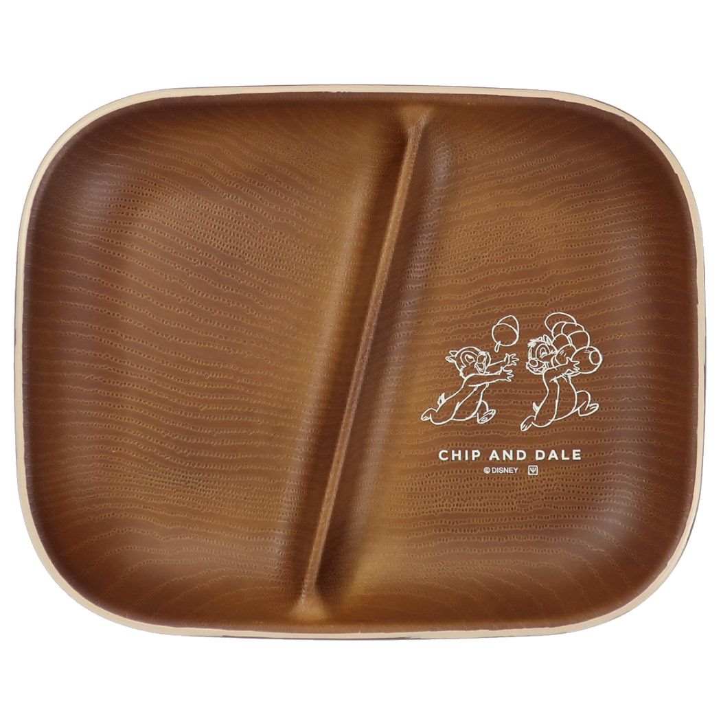 中皿 樹脂製 ランチプレート スクエア 仕切り付き チップ&デール ディズニー プレゼント 男の子 女の子 ギフト
