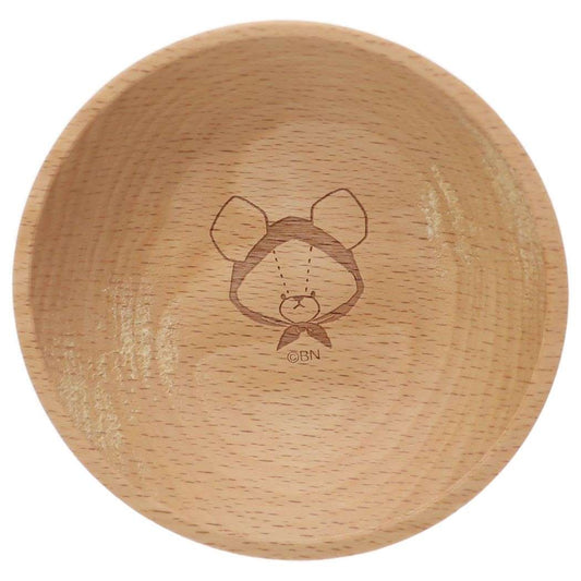 くまのがっこう グッズ 豆皿 絵本キャラクター 木製小皿 アップルガール ジャッキー