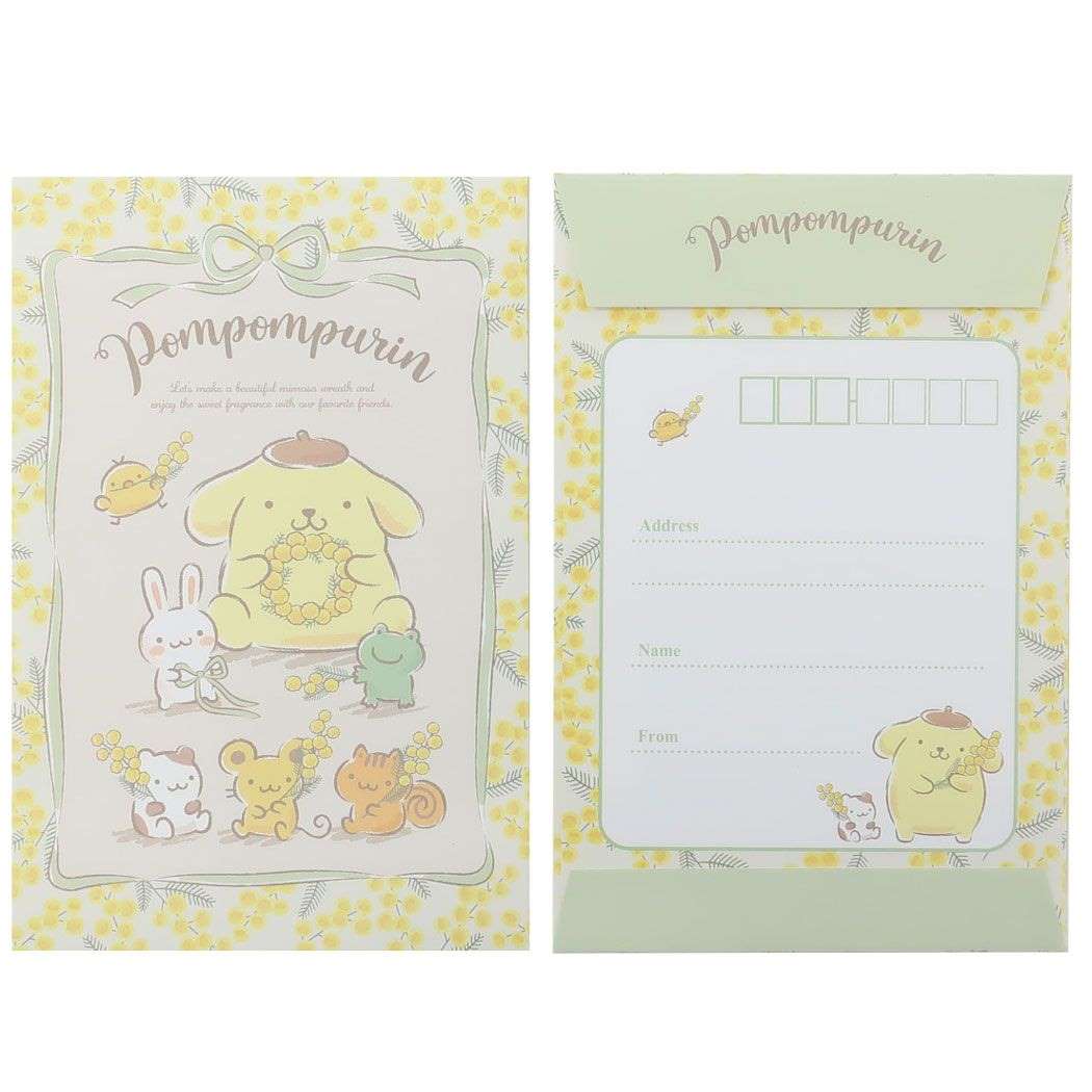 ポムポムプリン レターセット 手紙セット PN ミモザリース サンリオ キャラクター