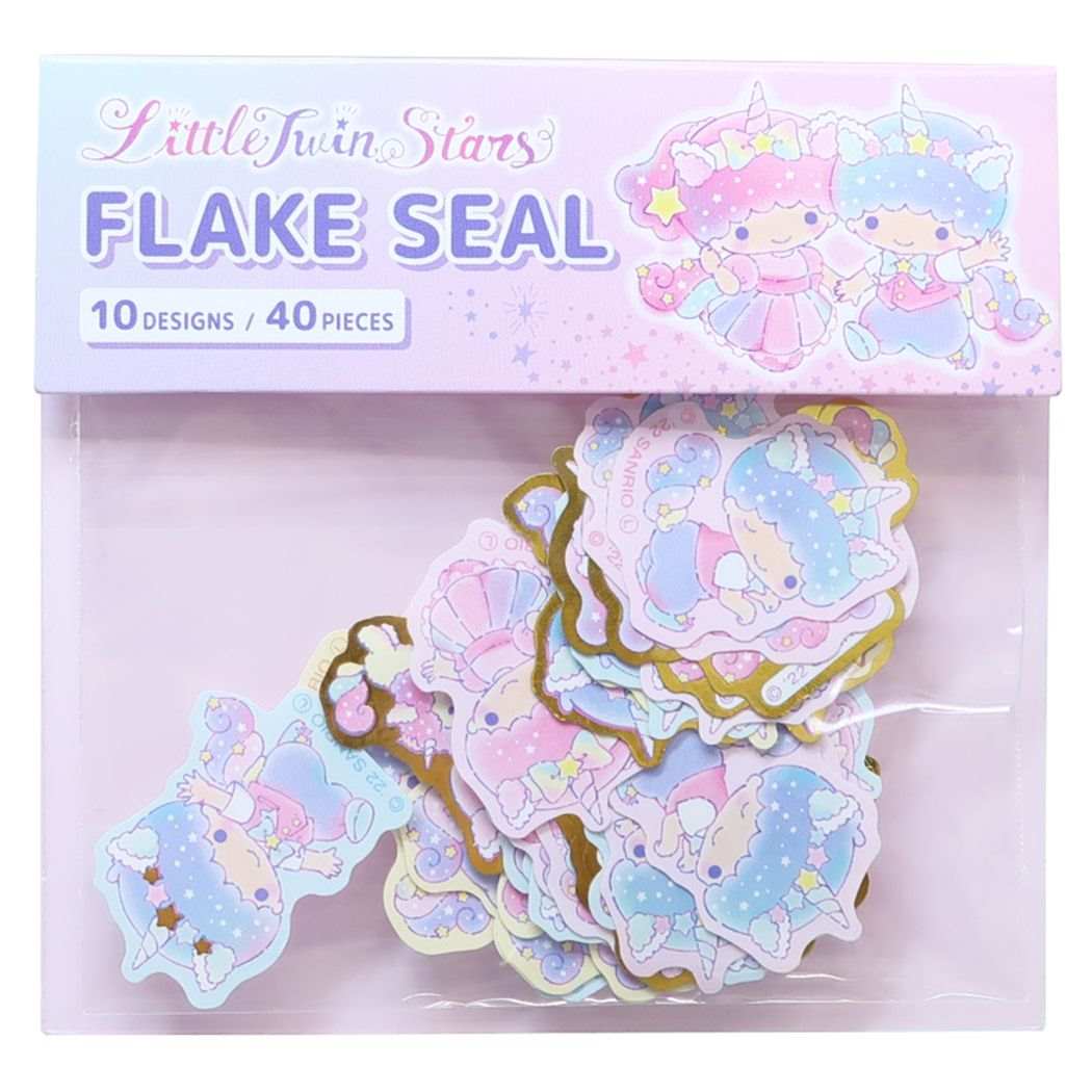 リトルツインスターズ キキ&ララ サンリオ キャラクター フレークシール ダイカットミニシール TS
