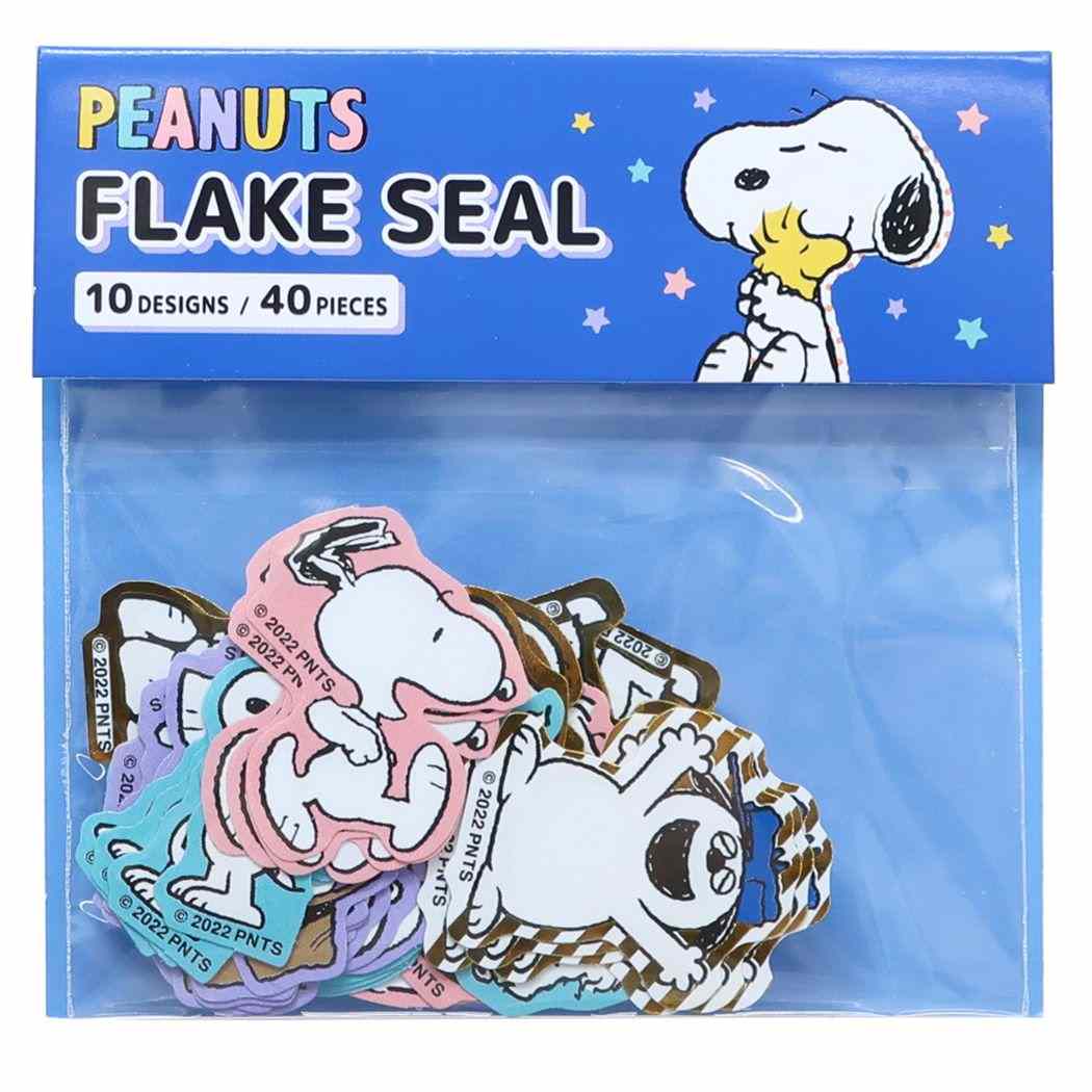 スヌーピー ピーナッツ キャラクター フレークシール ダイカットミニシール PN