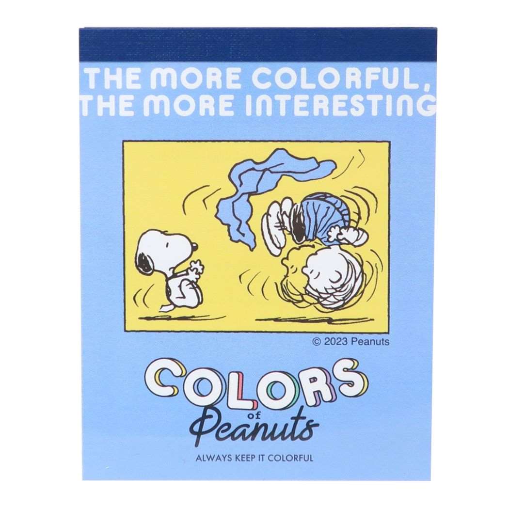スヌーピー キャラクター メモ帳 ミニメモ ミニミニメモ COLORS of Peanuts B ピーナッツ