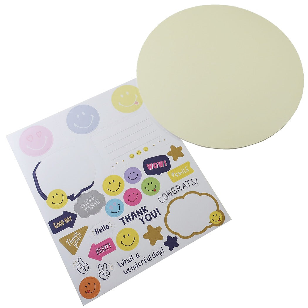 ぷくぷく 寄せ書き メッセージボード 色紙 スマイリーフェイスSmiley Face アクティブコーポレーション 卒業記念 思い出 雑貨 通販