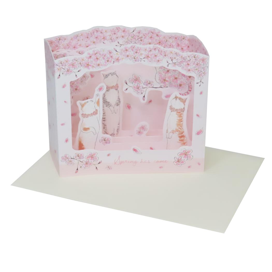 メッセージカード グリーティングカード トコロコムギ お花見 BOX アクティブコーポレーション 封筒付き かわいい メール便可