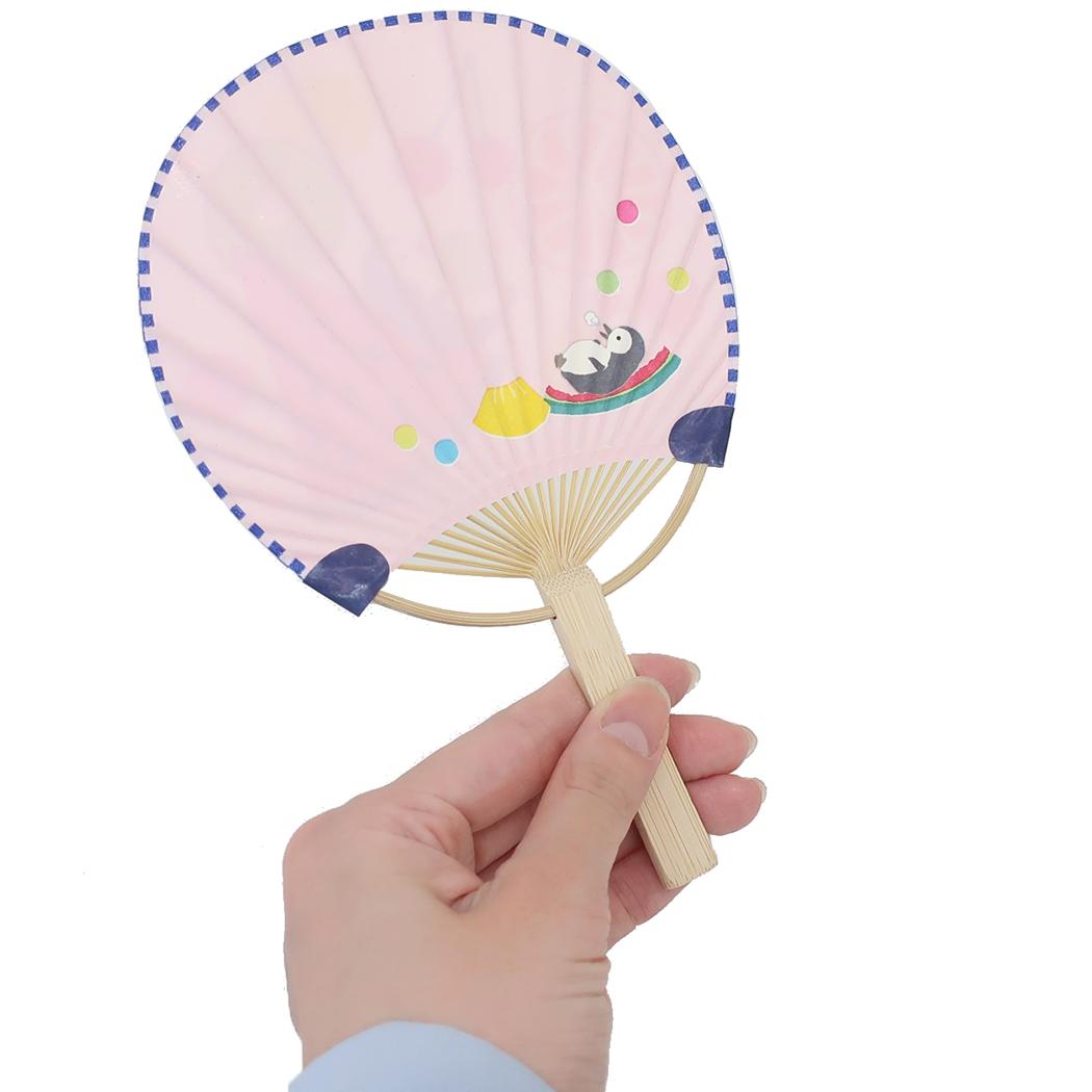 竹うちわ グリーティングカード 藤並うずら フルーツ アクティブコーポレーション 一筆箋付き かわいい メール便可