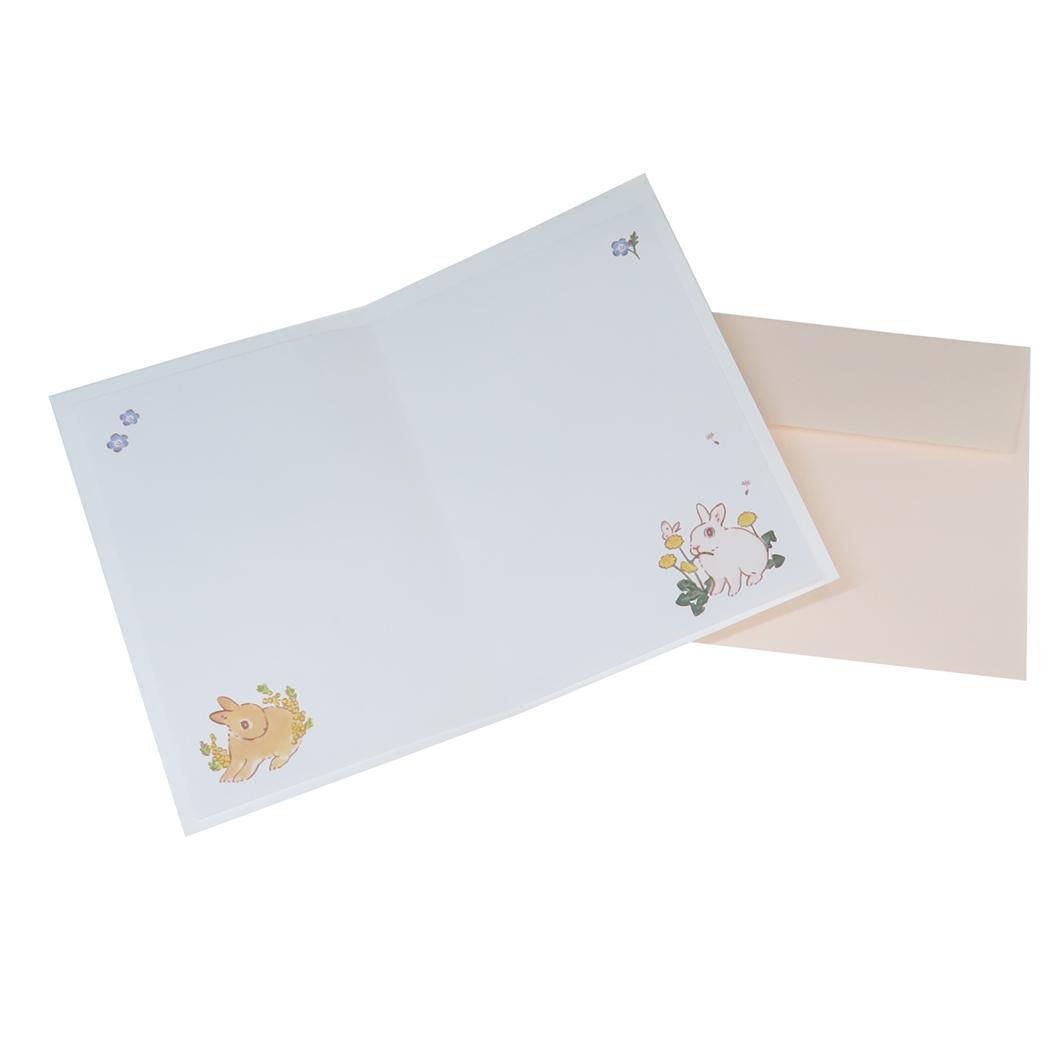 メッセージカード グリーティングカード 森山しなこ 春の花 ハンドメイド アクティブコーポレーション 封筒付き かわいい 日本製 メール便可