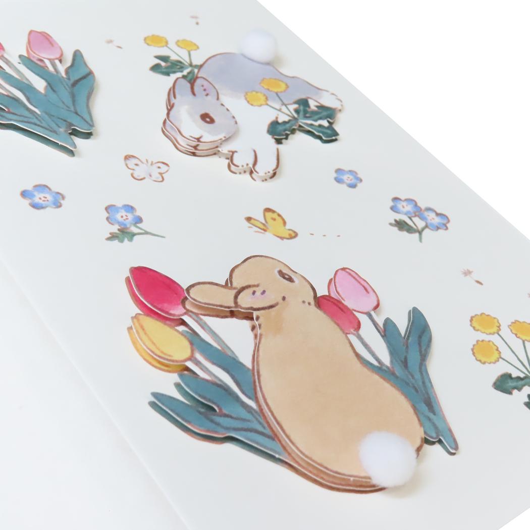 メッセージカード グリーティングカード 森山しなこ 春の花 ハンドメイド アクティブコーポレーション 封筒付き かわいい 日本製 メール便可