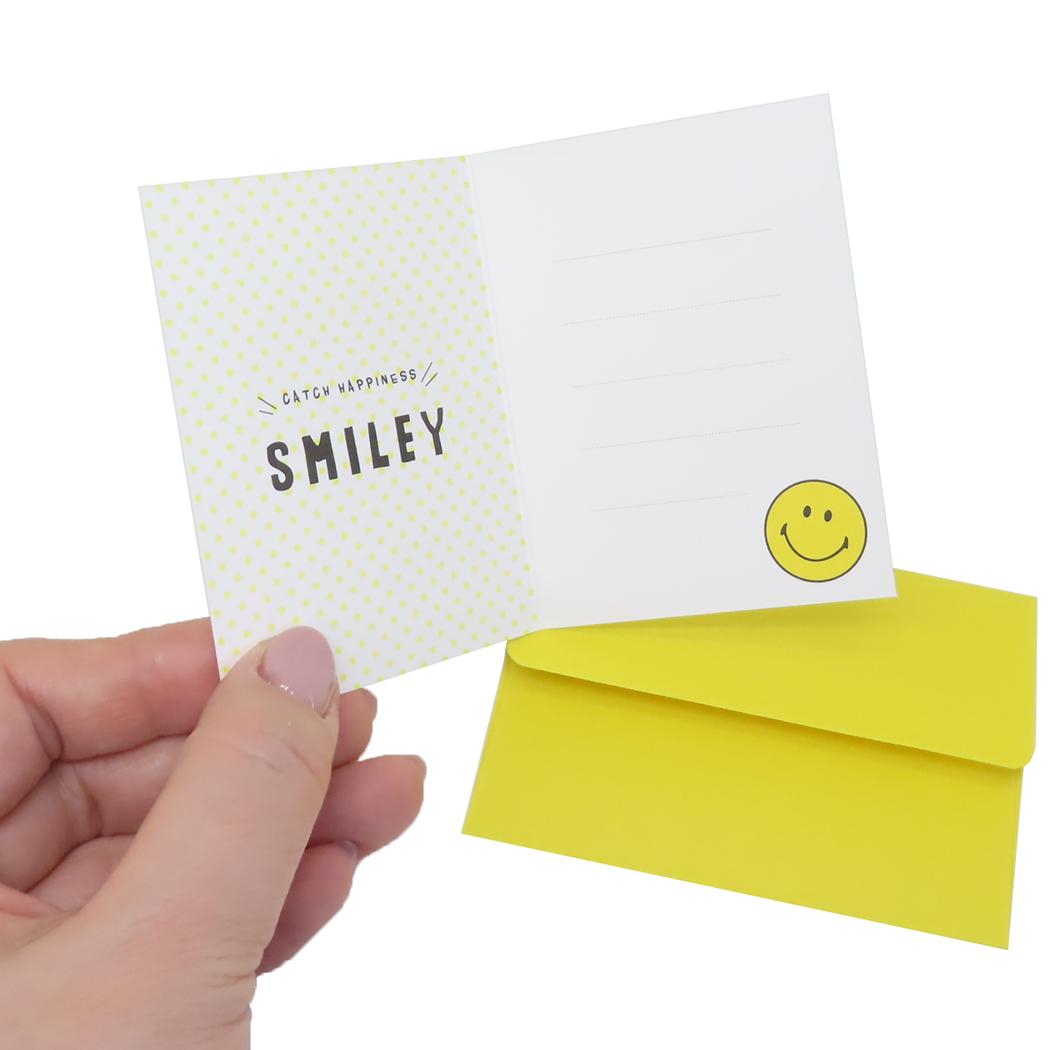 ミニカード ミニメッセージカード スマイリーフェイス FOR YOU MG-48 Smiley Face アクティブコーポレーション 封筒付き メール便可