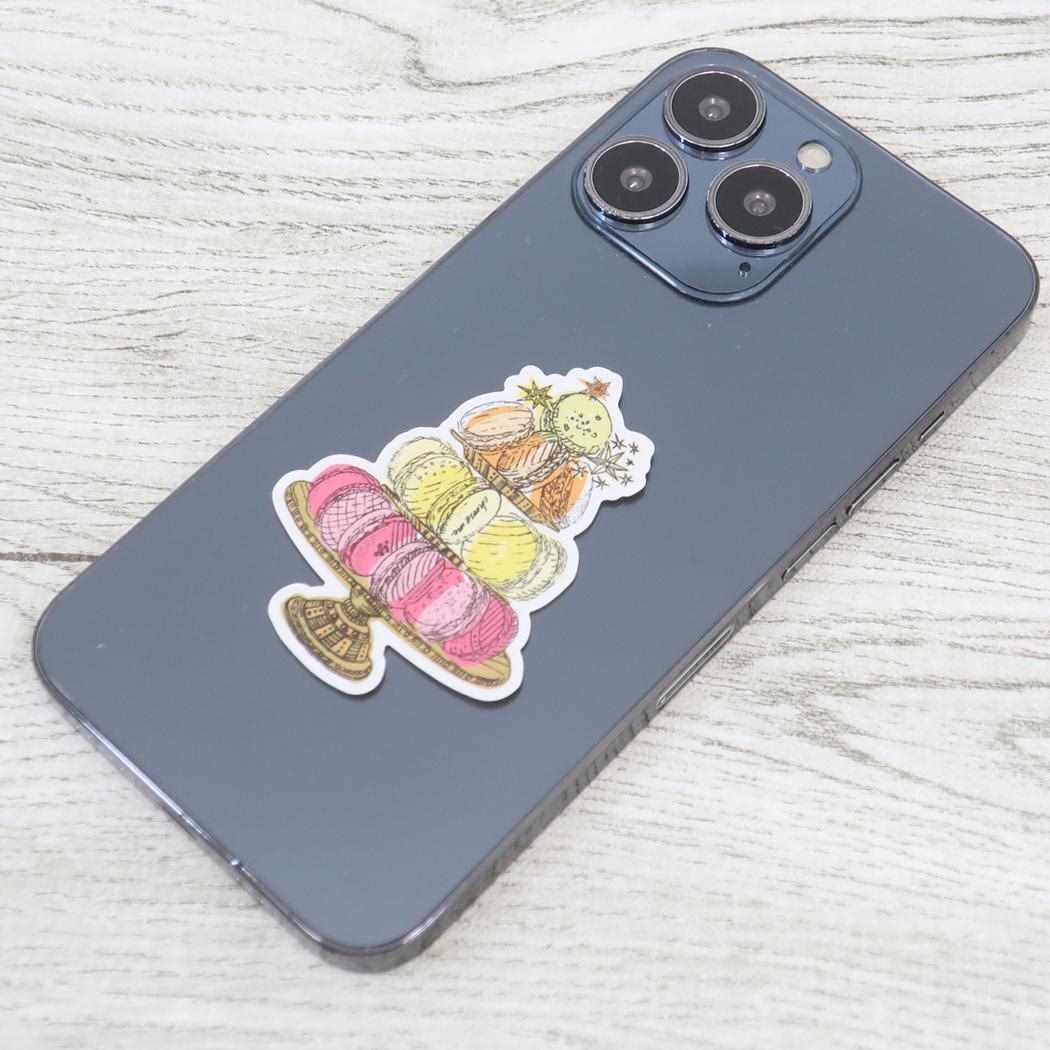 ステッカー ダイカットシール いのうえ彩 マカロン アクティブコーポレーション デコシール かわいい メール便可