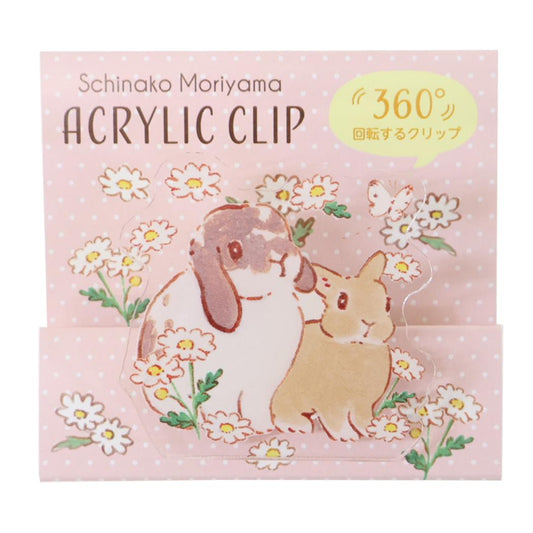 アクリルクリップ クリップ 森山標子 デイジー アクティブコーポレーション 事務用品 かわいい メール便可