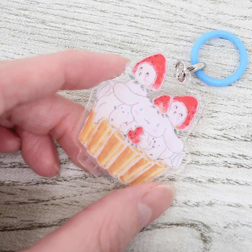 トコロコムギxサンリオキャラクターズ めじるしチャーム ジブンマーカー シナモロールといちごタルトにゃんこ Sanrio アクティブコーポレーション 目印 傘マーカー ボトルマーカー キャラクター グッズ メール便可 シネマコレクション