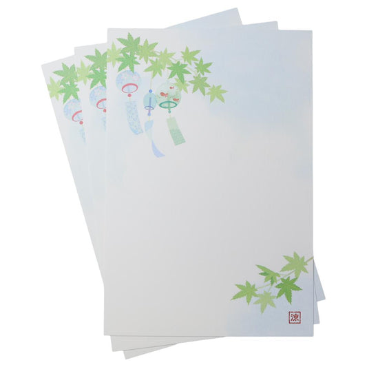 POSTCARD 暑中ポストカード 3枚入 風鈴 アクティブコーポレーション メッセージカード はがき グリーティングカード グッズ メール便可 シネマコレクション