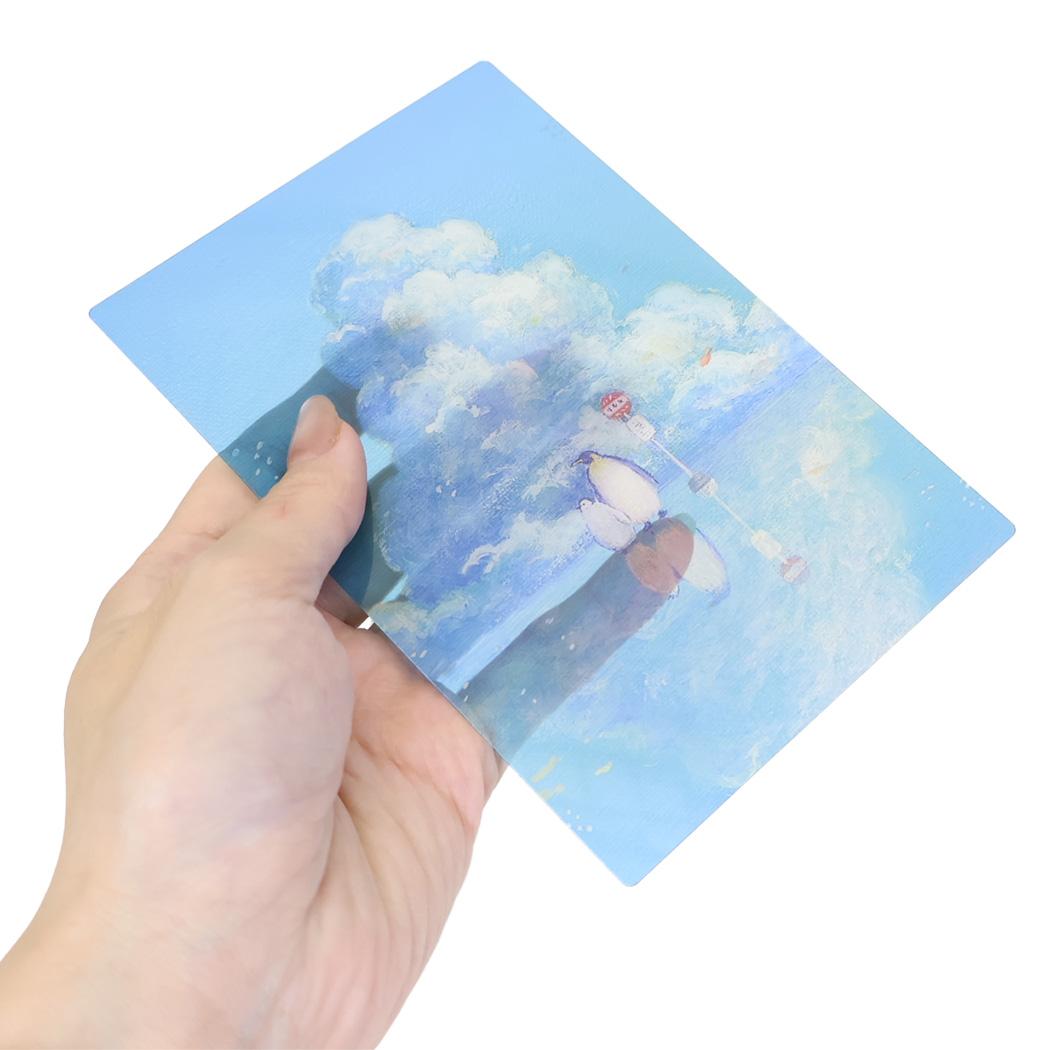 ながつかゆうか POSTCARD 夏柄クリアポストカード 1枚入り なつやすみ アクティブコーポレーション メッセージカード はがき グリーティングカード グッズ メール便可 シネマコレクション