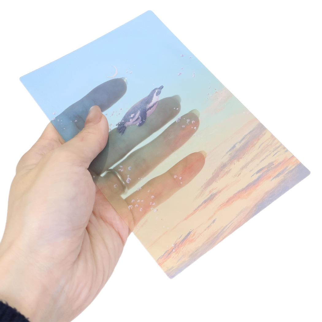 ながつかゆうか POSTCARD 夏柄クリアポストカード 1枚入り 夕色のあぶく アクティブコーポレーション メッセージカード はがき グリーティングカード グッズ メール便可 シネマコレクション