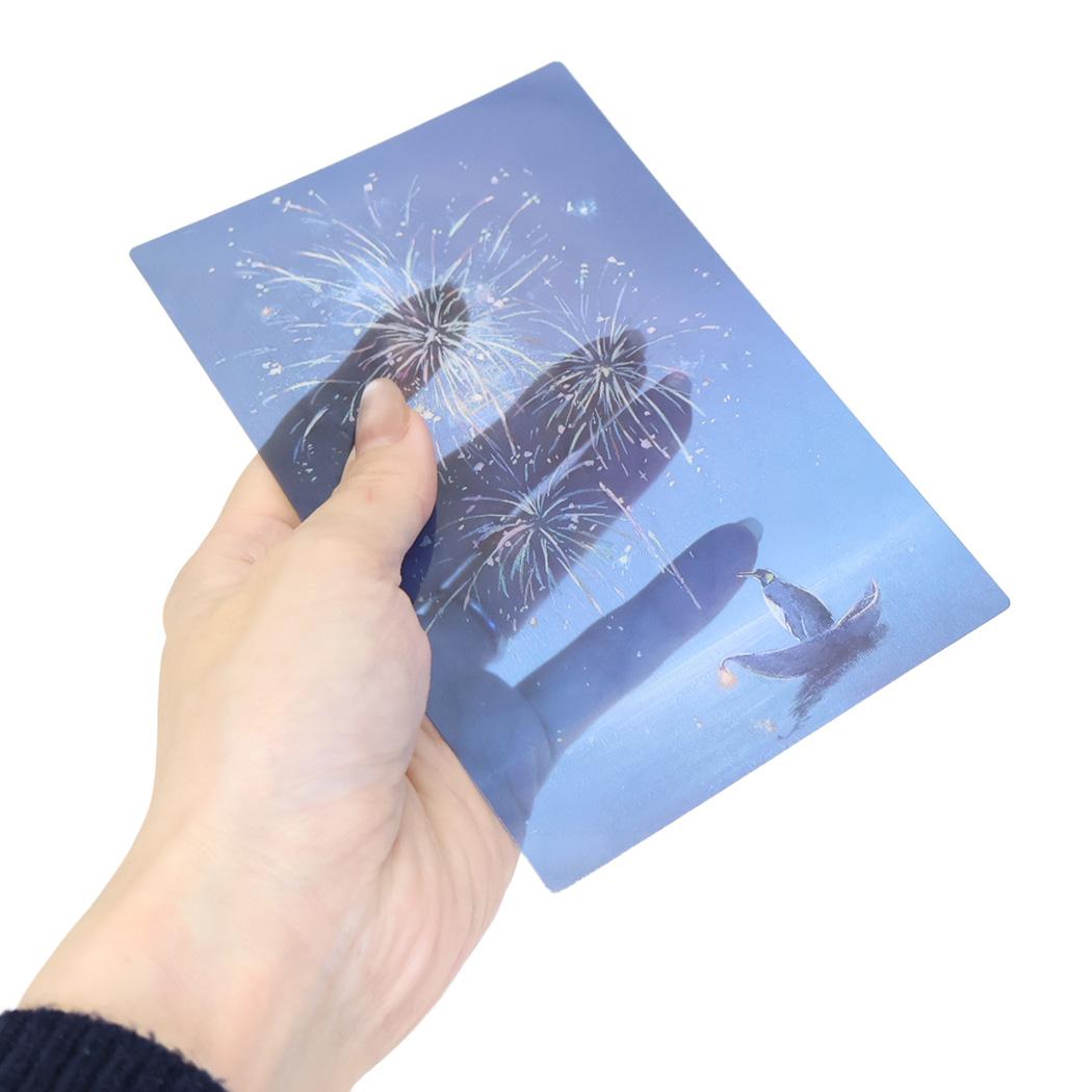 ながつかゆうか POSTCARD 夏柄クリアポストカード 1枚入り おもひで アクティブコーポレーション メッセージカード はがき グリーティングカード グッズ メール便可 シネマコレクション