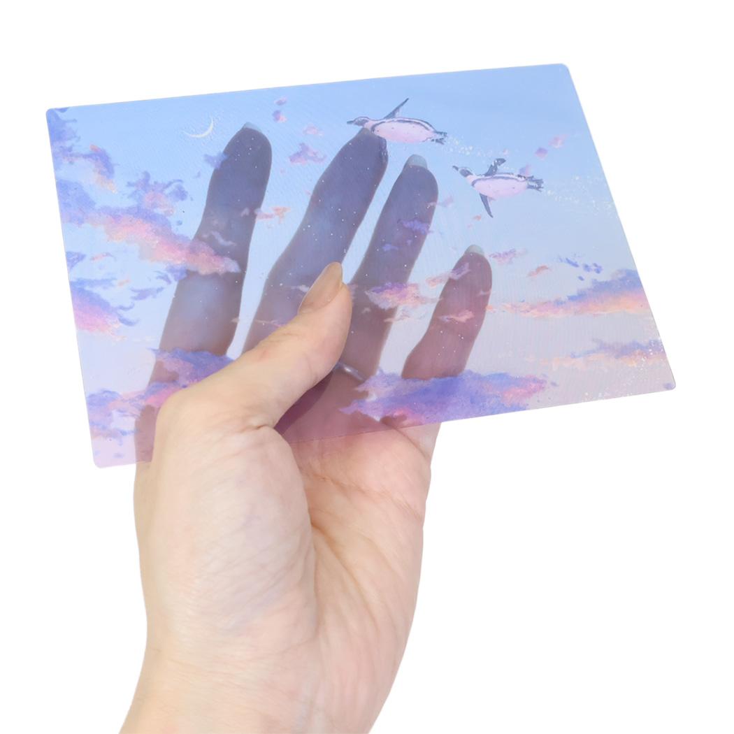 ながつかゆうか POSTCARD 夏柄クリアポストカード 1枚入り 2人なら アクティブコーポレーション メッセージカード はがき グリーティングカード グッズ メール便可 シネマコレクション