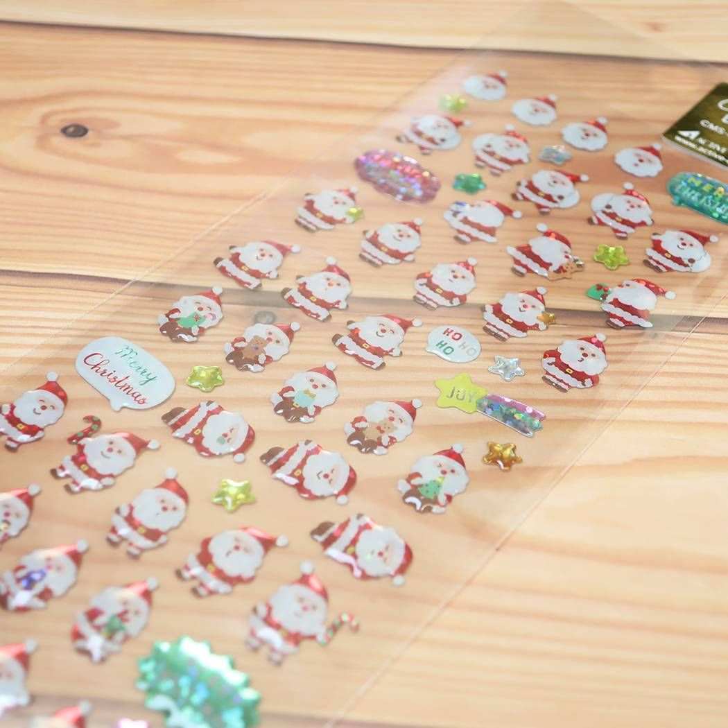 シールシート クリスマス ドロップシール ミニサンタ アクティブコーポレーション