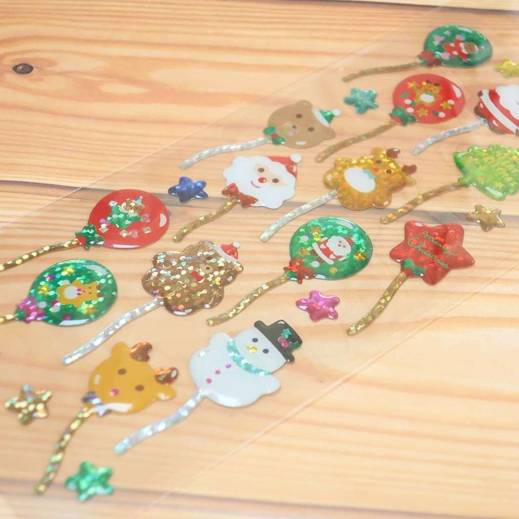 シールシート クリスマス ドロップシール バルーン アクティブコーポレーション