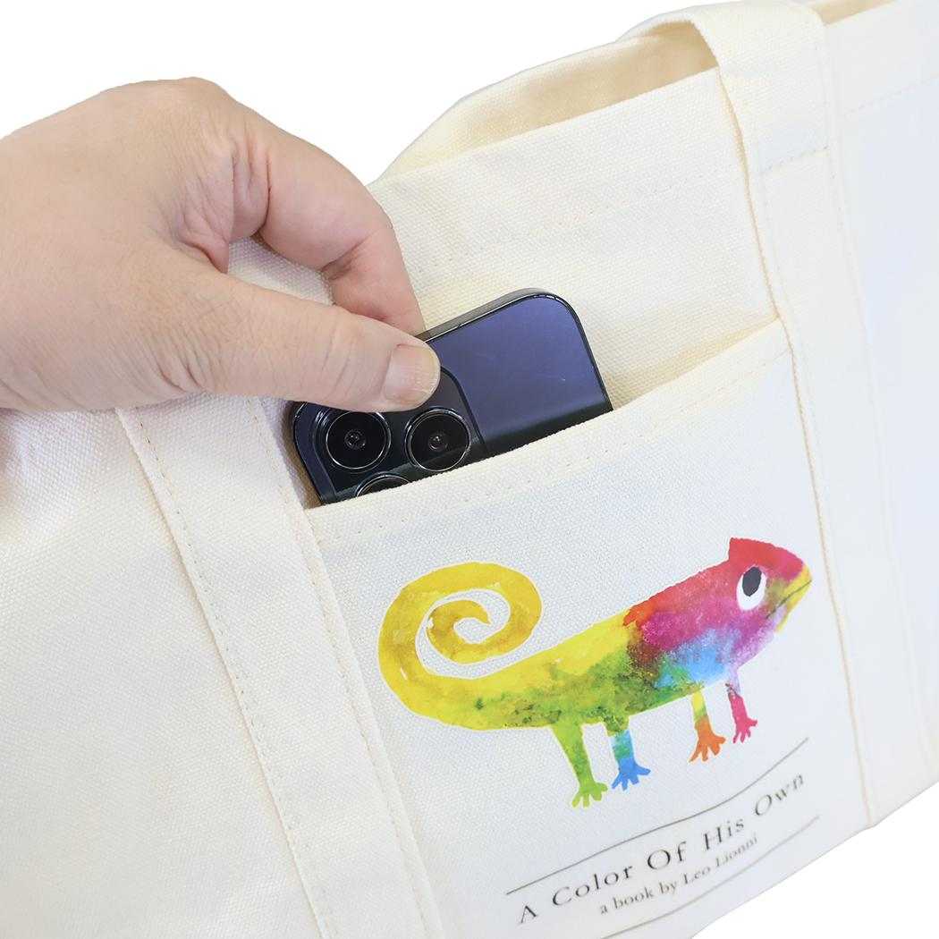 レオレオニ 手提げかばん 帆布トートバッグ M カメレオン Leo Lionni アンファンス