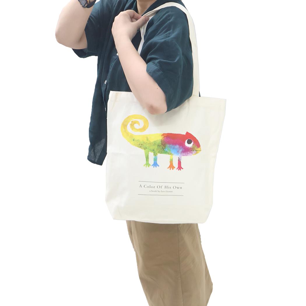 レオレオニ 手提げかばん 帆布トートバッグ L カメレオン Leo Lionni アンファンス