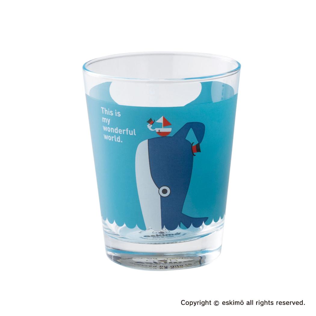 A Piece of CAKE ガラスコップ グラス 360ml クジラ 幸福な出会い アイトー