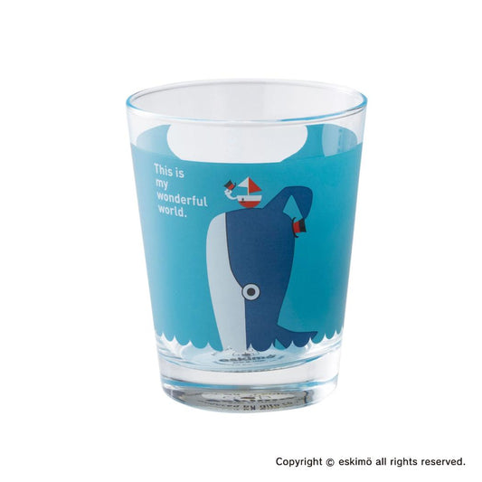 A Piece of CAKE ガラスコップ グラス 360ml クジラ 幸福な出会い アイトー