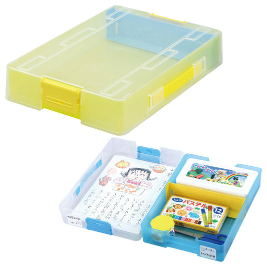 アーテック お道具箱 お道具箱 A4 おどうぐばこ クリアイエロー / クリアブルー