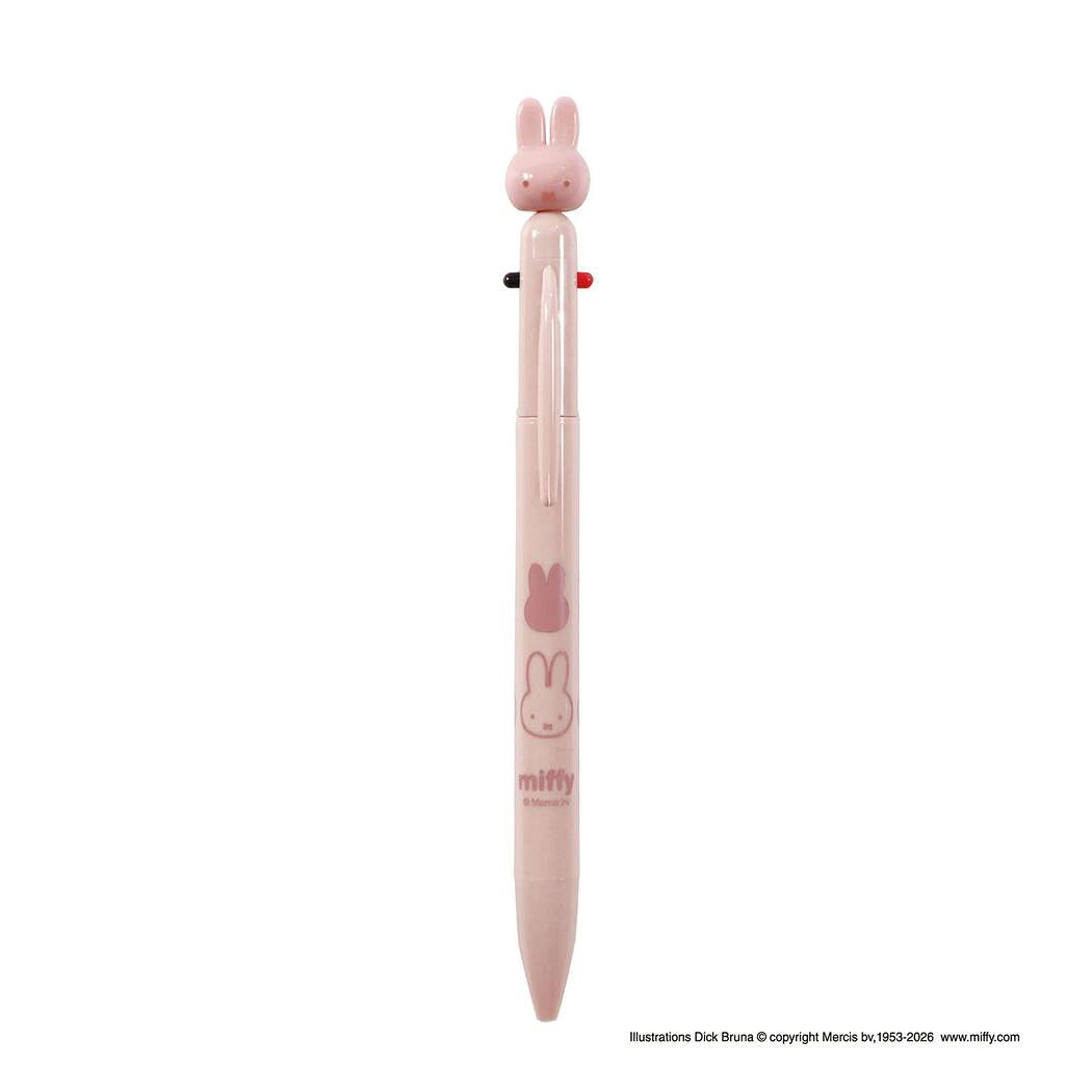 ミッフィー ボールペン miffy フェイスシリーズ 3色ボールペン マスコット付き ピンク ディックブルーナ BSS