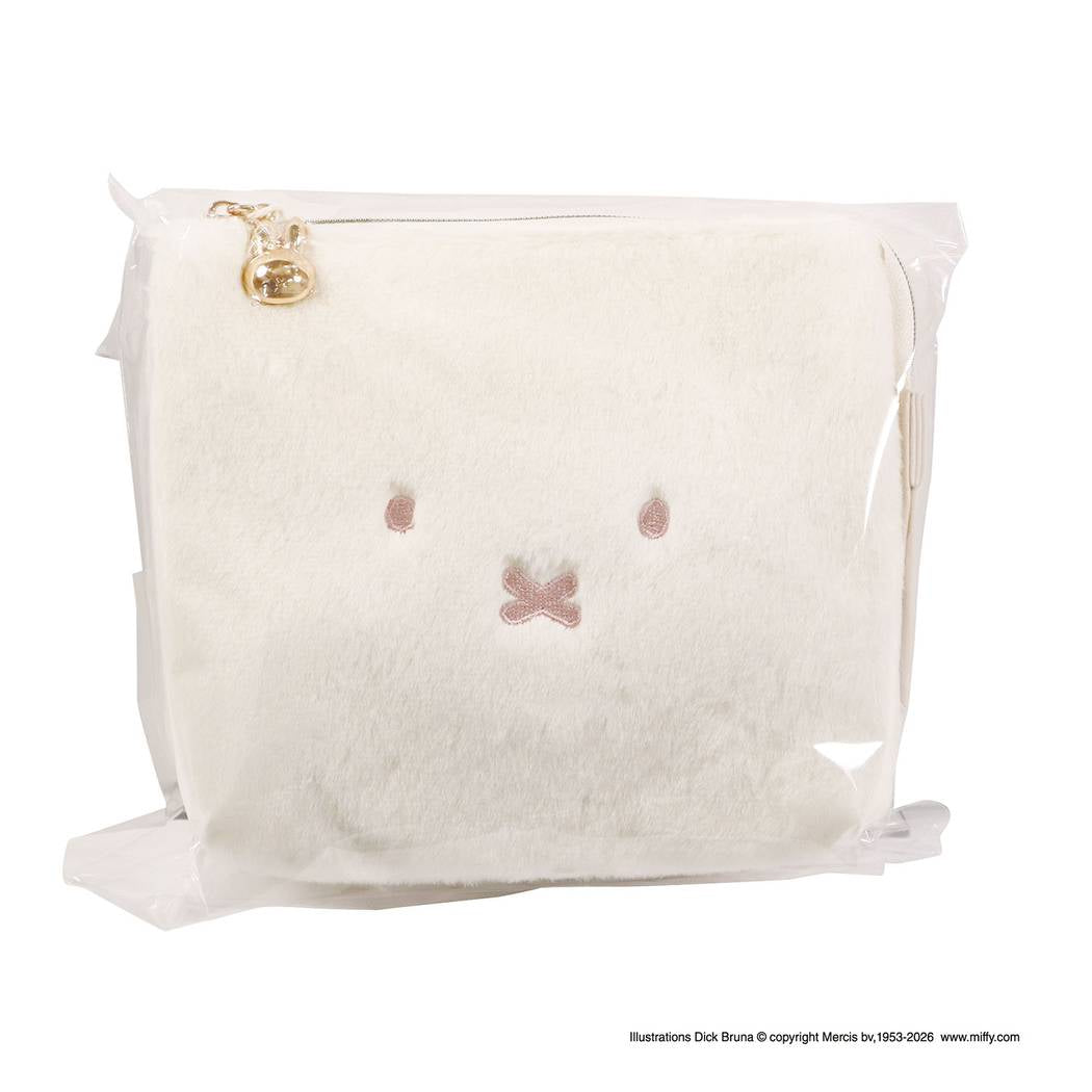 ミッフィー マルチポーチ miffy フェイスシリーズ ファーポーチ 小物入れ アイボリー ディックブルーナ BSS