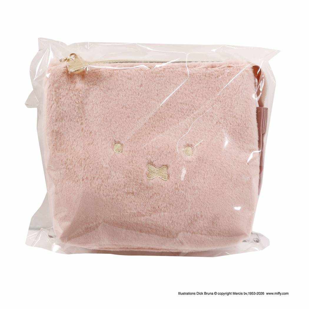 ミッフィー マルチポーチ miffy フェイスシリーズ ファーポーチ 小物入れ ピンク ディックブルーナ BSS