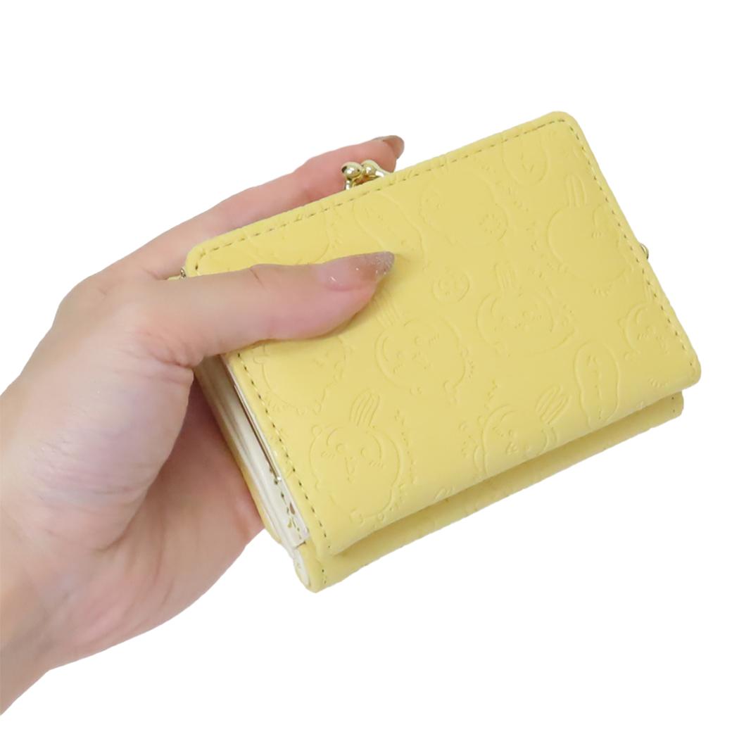 口金財布 レディース財布 ちいかわ うさぎ イエロー アルディ プレゼント