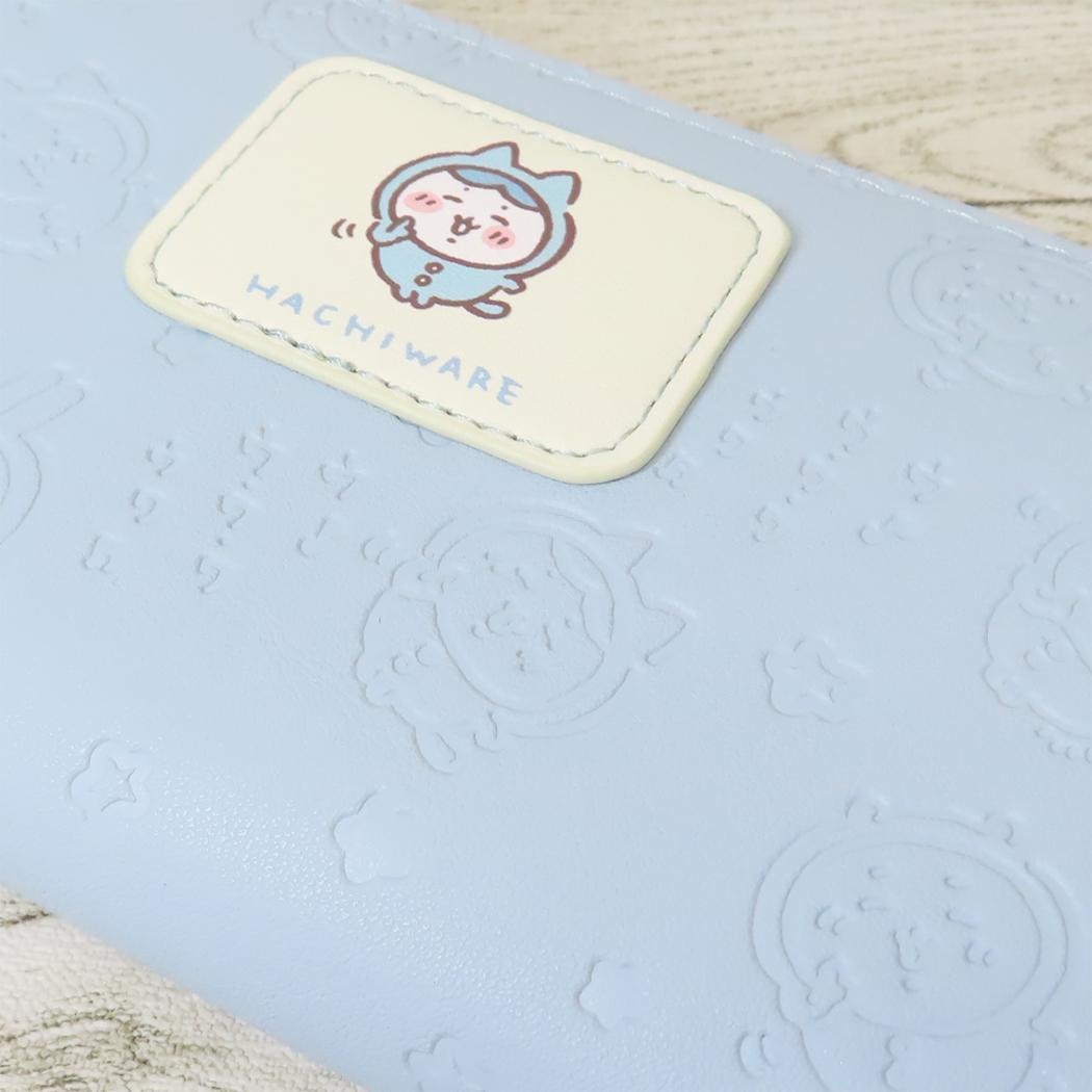 ラウンド長財布 レディース財布 ちいかわ ハチワレ ブルー アルディ プレゼント