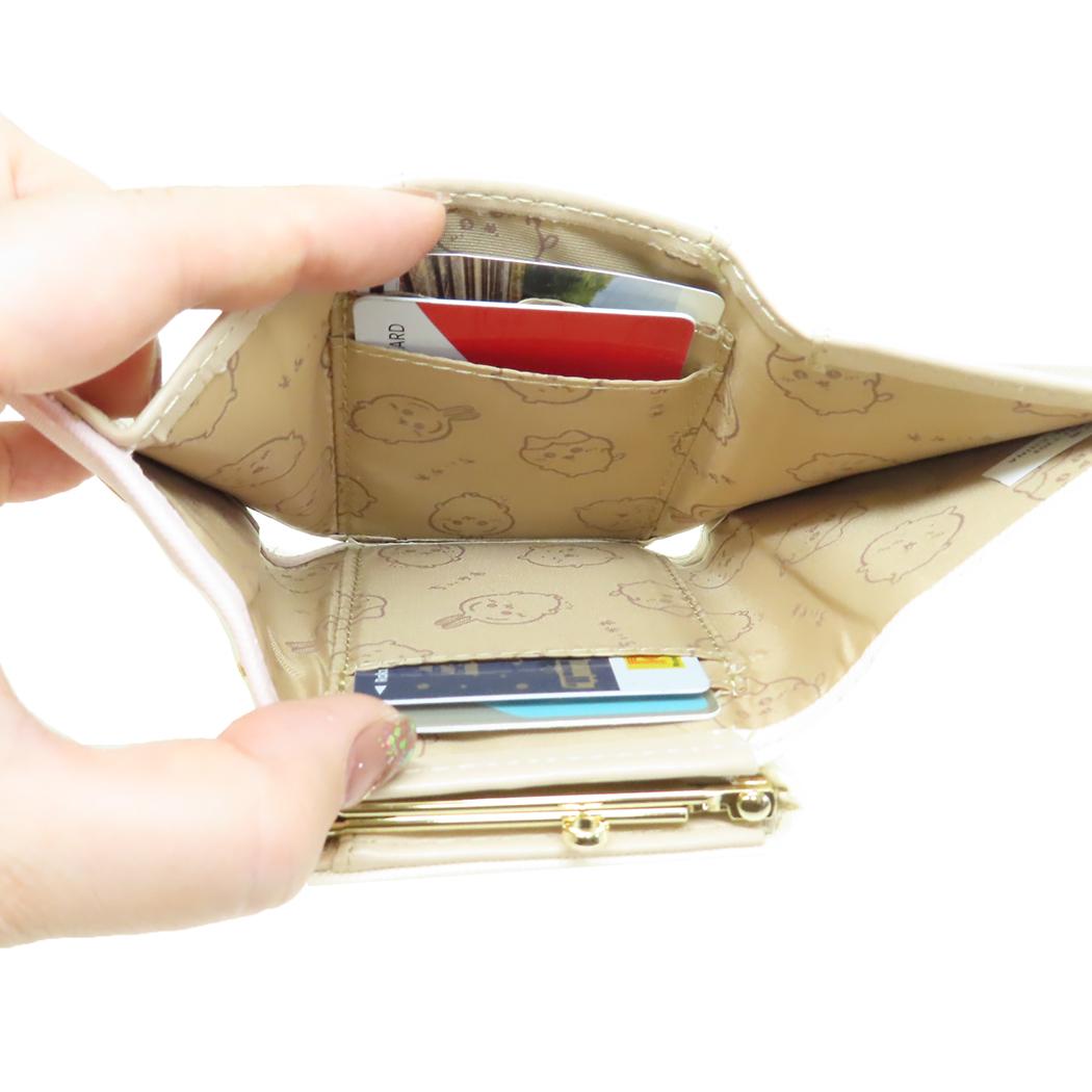 口金財布 三つ折り ミニウォレット ちいかわ イエロー ウサギ アルディ レディース ミニ財布 プレゼント