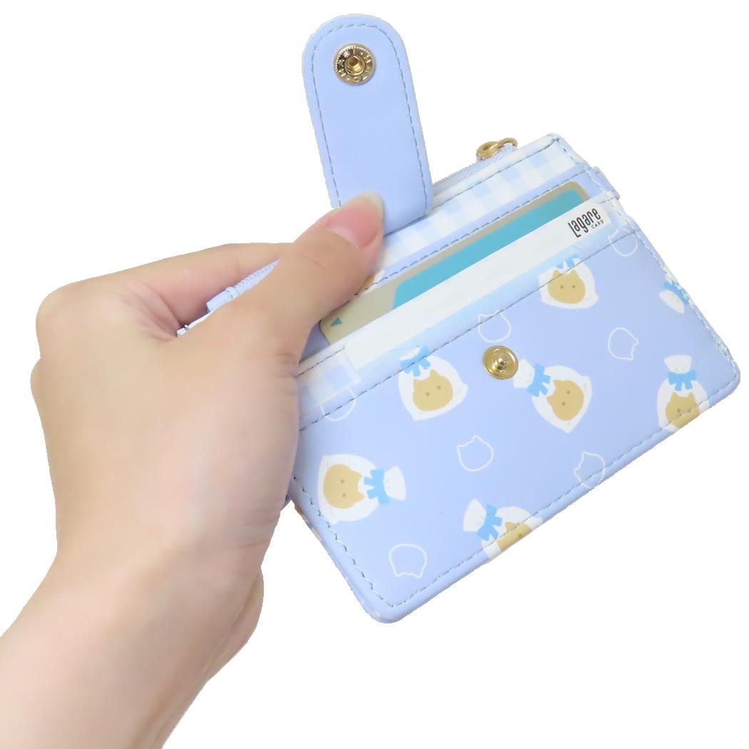 フラグメントケース パス＆コイン＆カードケース ちいかわ ひょっこり ハチワレ ブルー アルディ ICカードケース メール便可