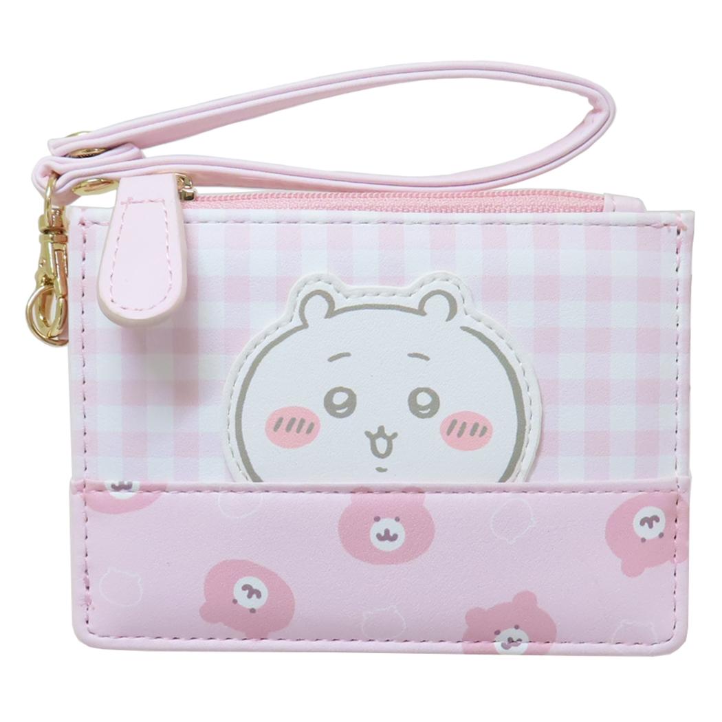 フラグメントケース パス＆コイン＆カードケース ちいかわ ひょっこり ピンク アルディ ICカードケース メール便可