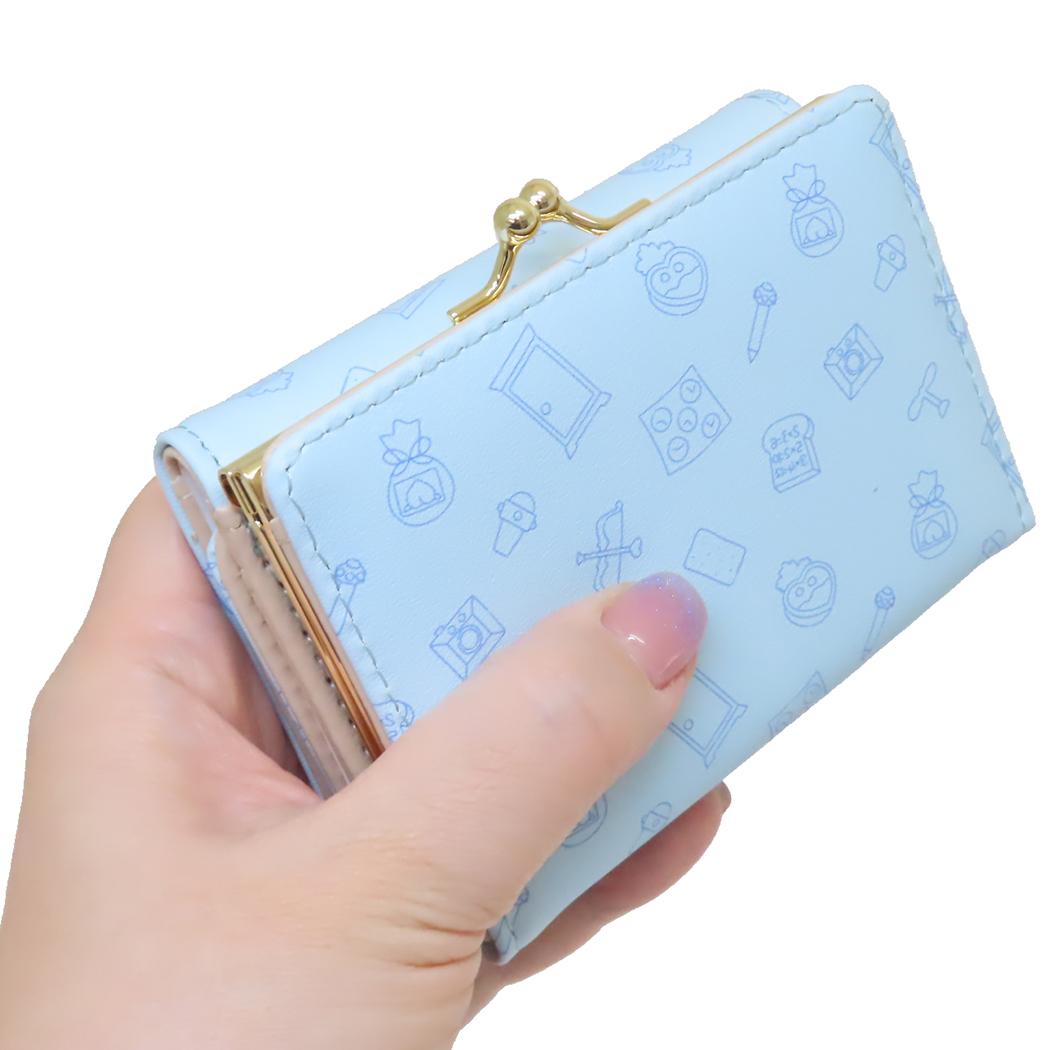口金財布 レディース財布 アイムドラえもん サンリオ アルディ ミニ財布 三つ折り財布 アニメ