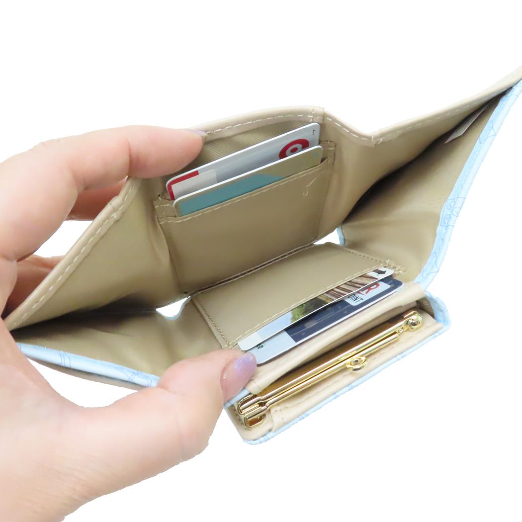 口金財布 レディース財布 アイムドラえもん サンリオ アルディ ミニ財布 三つ折り財布 アニメ
