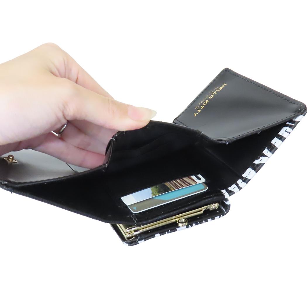 口金財布 レディース財布 ハローキティ 日焼けキティ ゼブラ ブラック サンリオ アルディ プレゼント