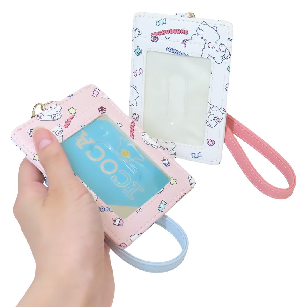 リール付パスケース 定期入れ はなまるおばけ サンリオ アルディ ICカードケース メール便可