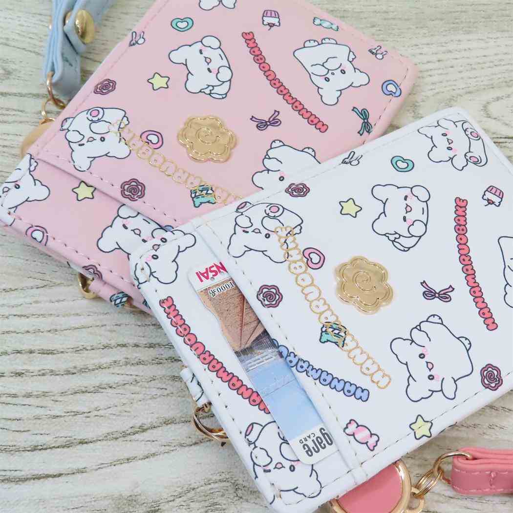 リール付パスケース 定期入れ はなまるおばけ サンリオ アルディ ICカードケース メール便可