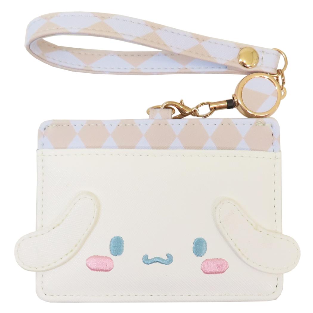 リール付きパスケース 定期入れ シナモロール サンリオ アルディ ICカードケース メール便可