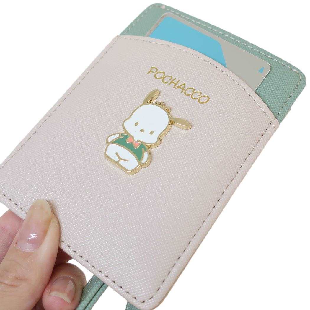 リール付パスケース 定期入れ ポチャッコ サンリオ アルディ ICカードケース メール便可