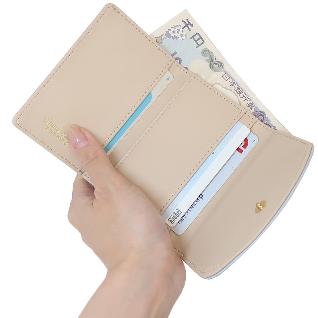 ミニ口金財布 コンパクト財布 シナモロール サンリオ アルディ 三つ折り財布