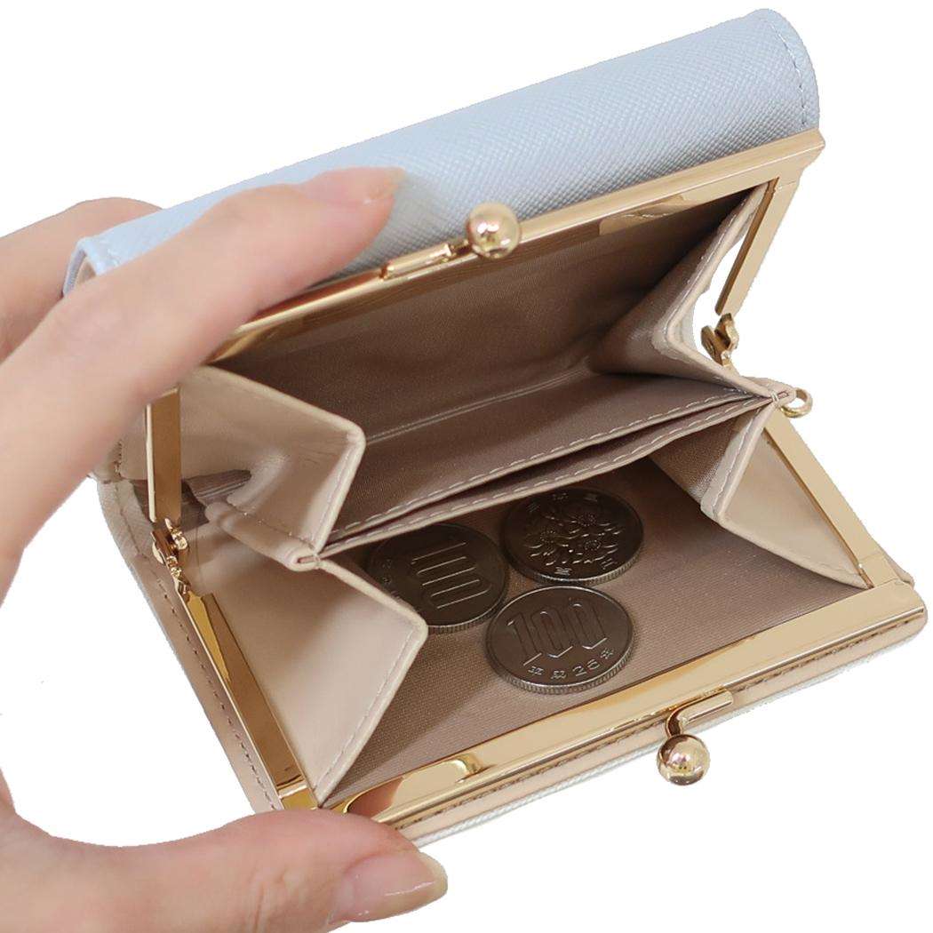 ミニ口金財布 コンパクト財布 シナモロール サンリオ アルディ 三つ折り財布