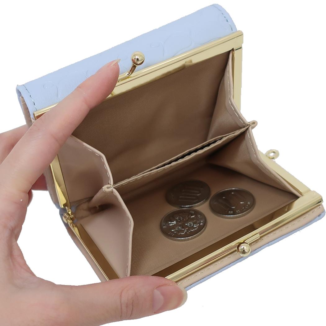 口金財布 三つ折り ミニウォレット ポチャッコ サンリオ アルディ レディース ミニ財布 プレゼント ギフト